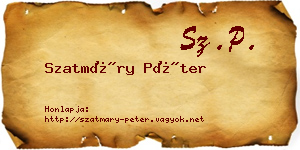 Szatmáry Péter névjegykártya